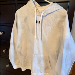Under Armour White Sweater Cozy Cotton Blend